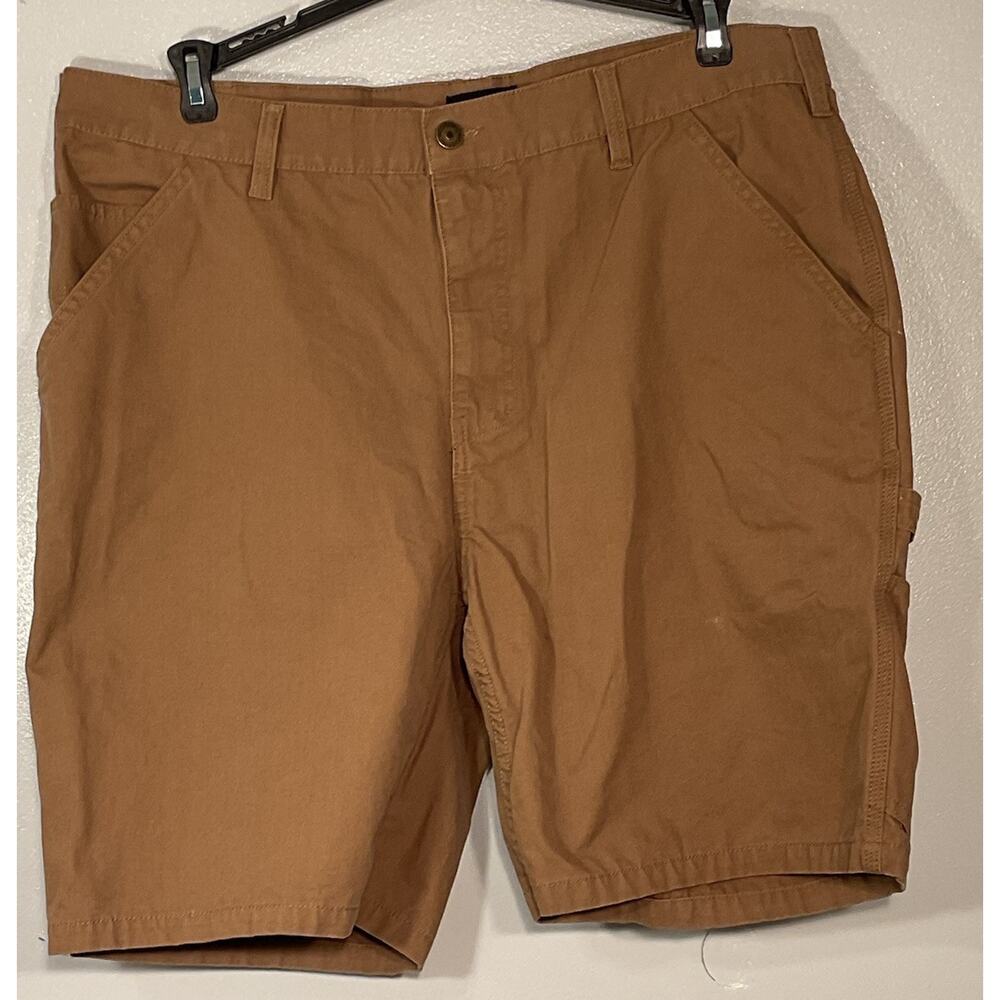 Wolverine Shorts Men’s 40 Brown Flat Front Canvas Carpenter Workwear Heavy